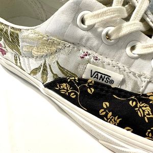 Vans Era Brocade Patchwork True White Sneaker Size 5.5 Women